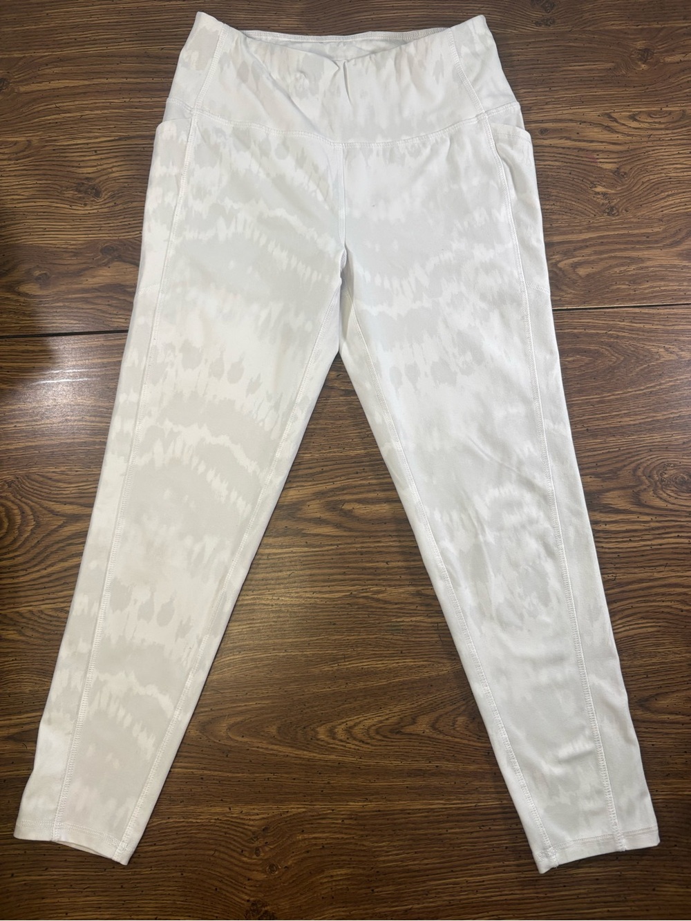 DSG White Tie Dye Active Pocket Leggings Size M